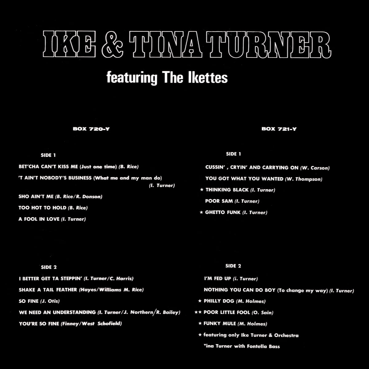 Ike & Tina Turner - The Best Of Ike & Tina Turner - Album