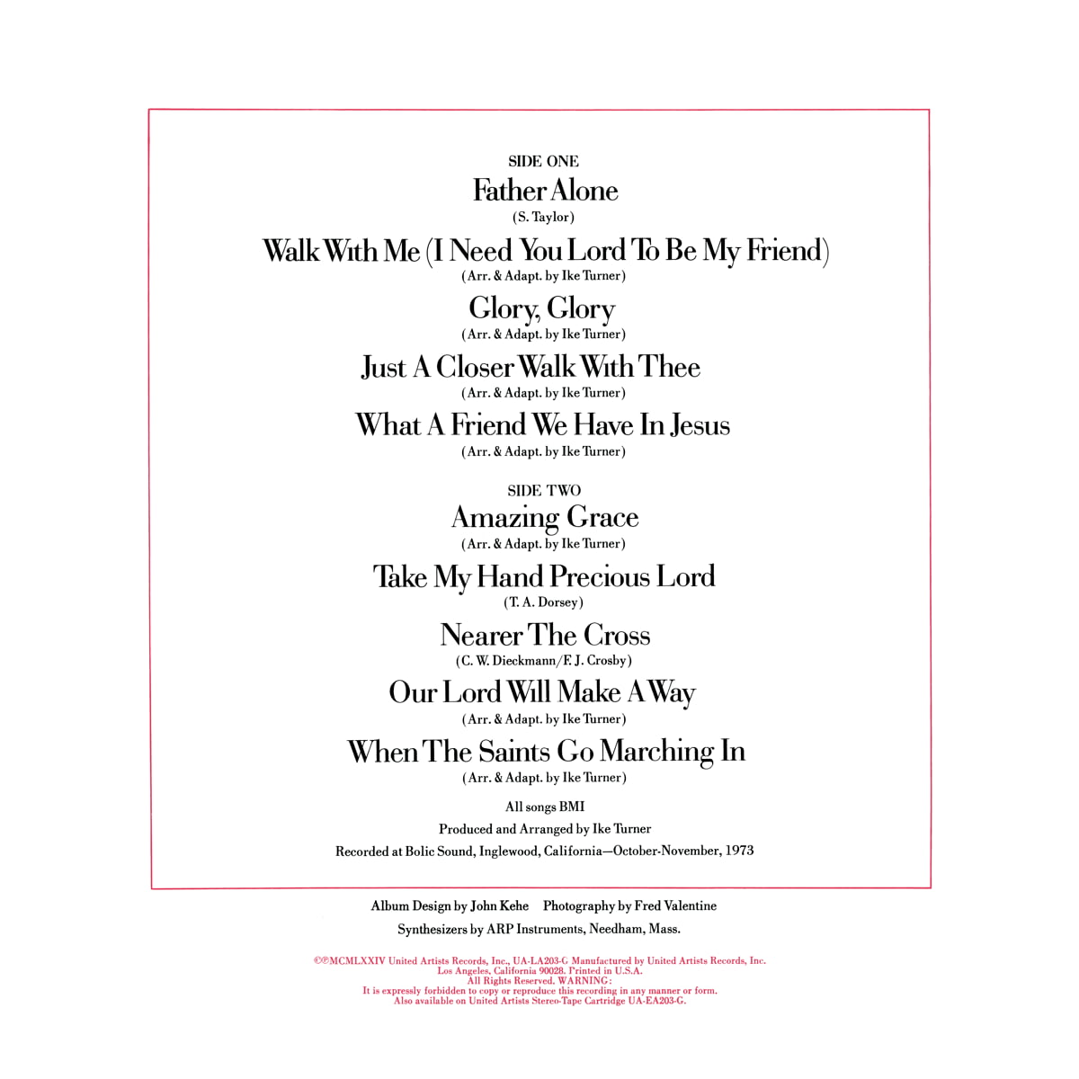 Ike & Tina Turner - The Gospel According - Album
