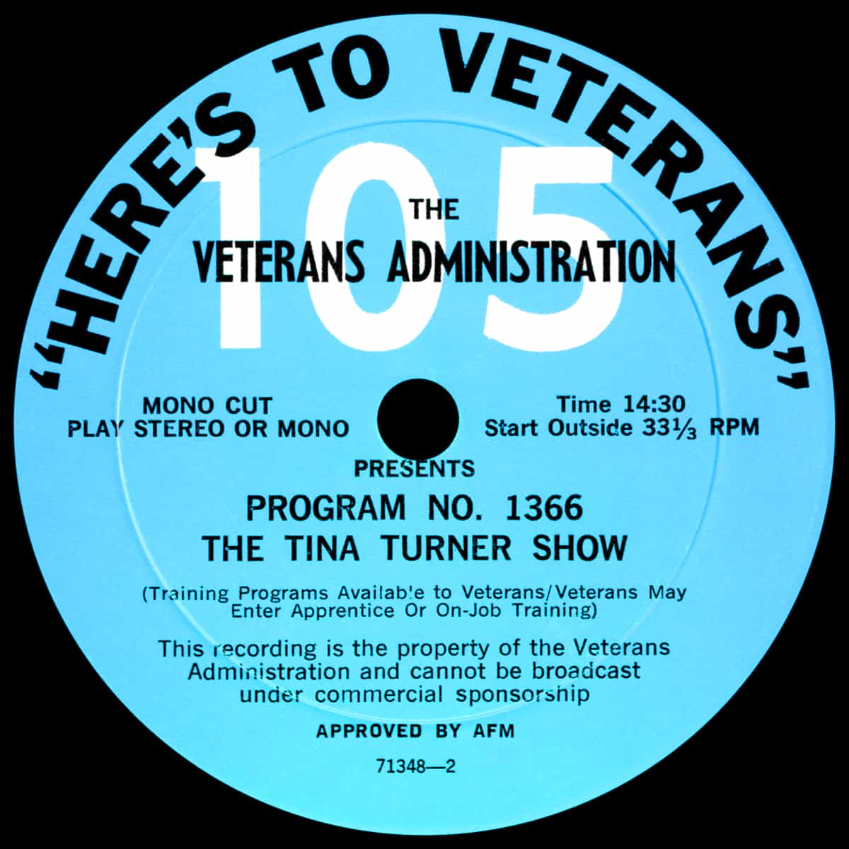 Ike Tina Turner Promo The Tina Turner Show Label 01