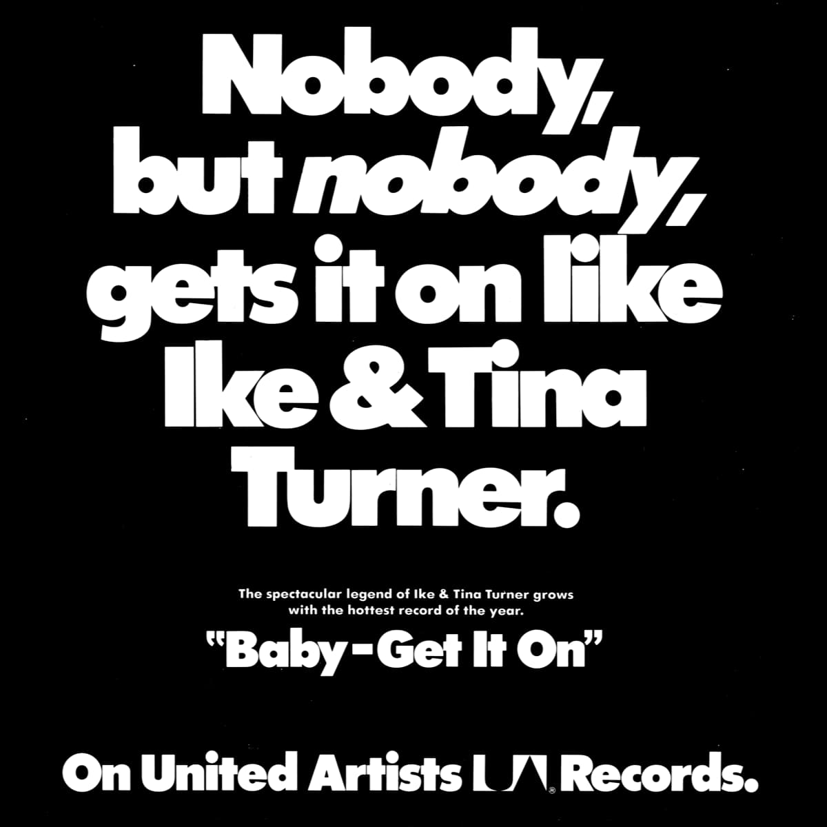 Ike & Tina Turner - Baby, Get It On - Promo