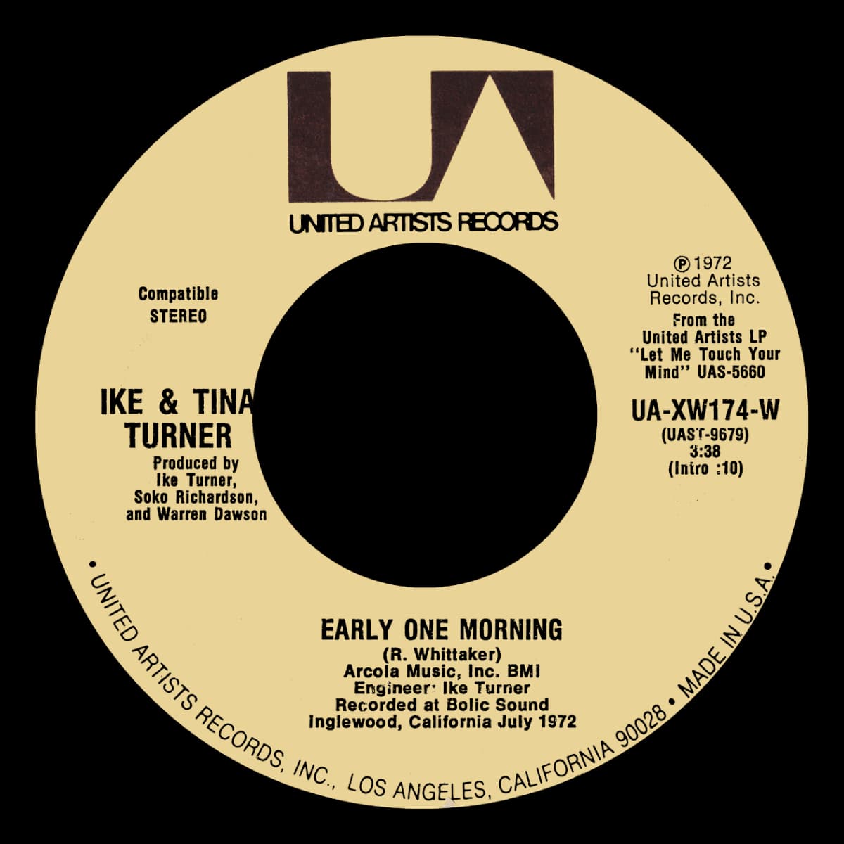 Ike & Tina Turner - Early One Morning - Single