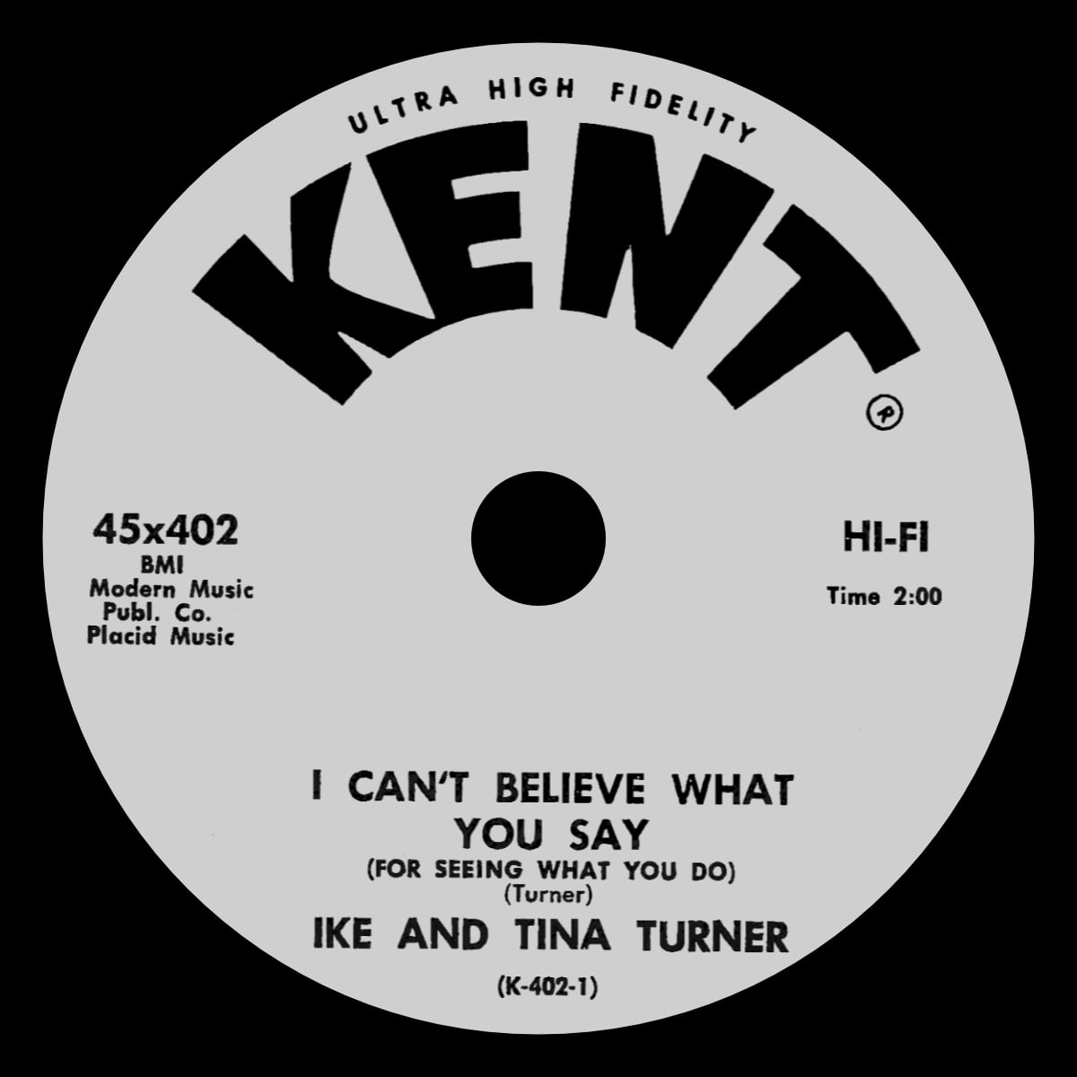 Ike & Tina Turner - I Can't Believe What You Say - Single