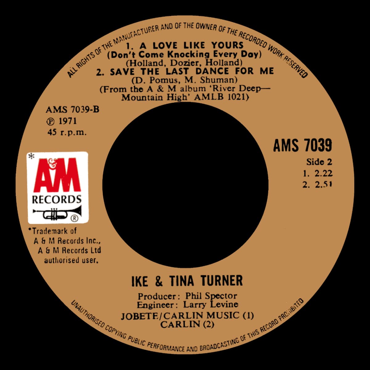 Ike & Tina Turner - River Deep-Mountain High (EP) - Single