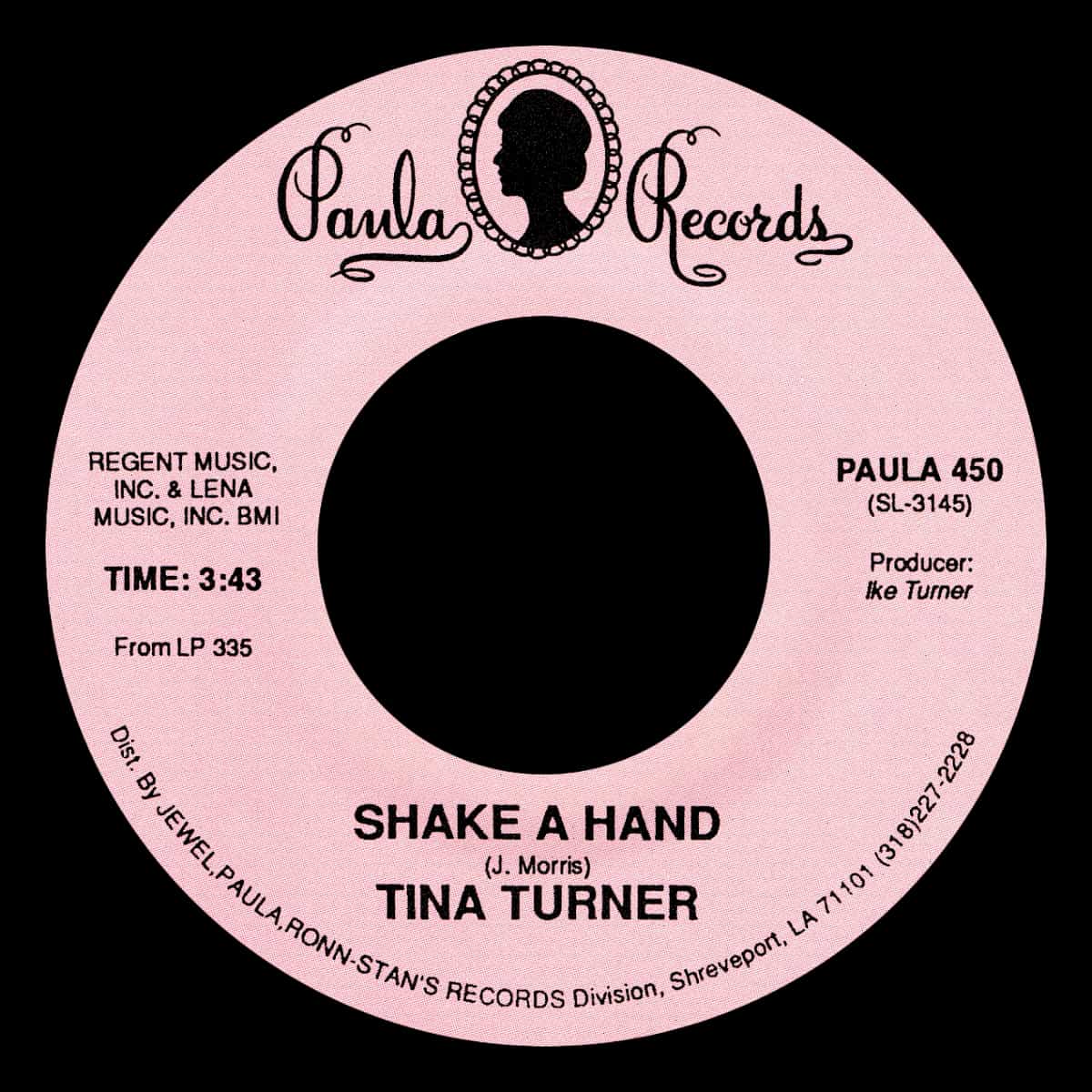 Ike Tina Turner Single Shake A Hand Label 01