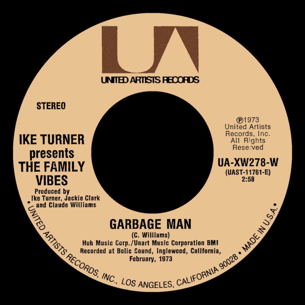 Ike Turner - Garbage Man - Single
