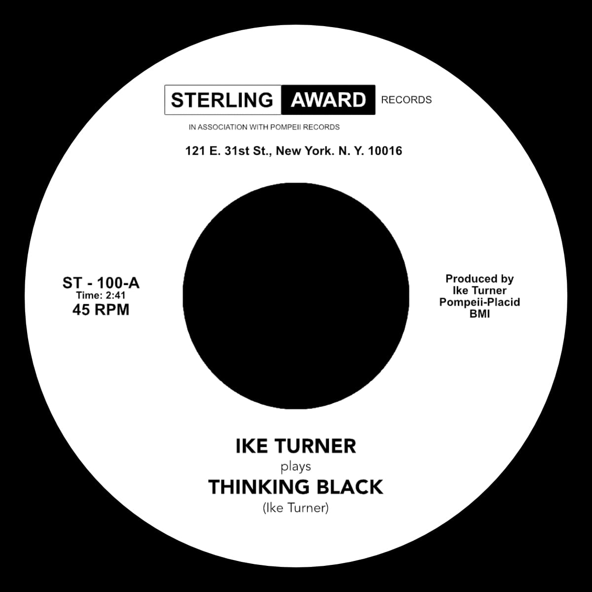 Ike Turner - Thinking Black - Single
