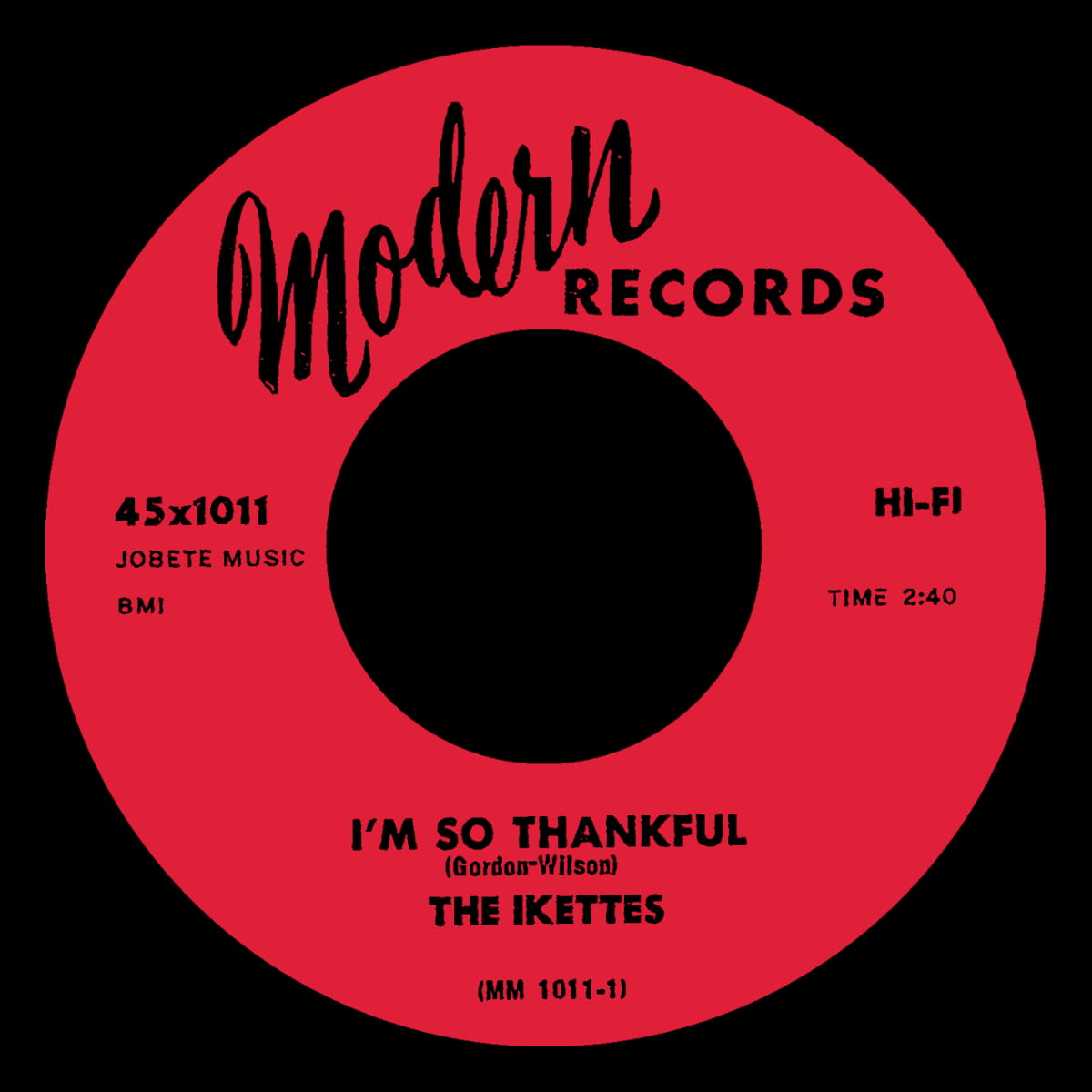 The Ikettes - I'm So Thankful - Single