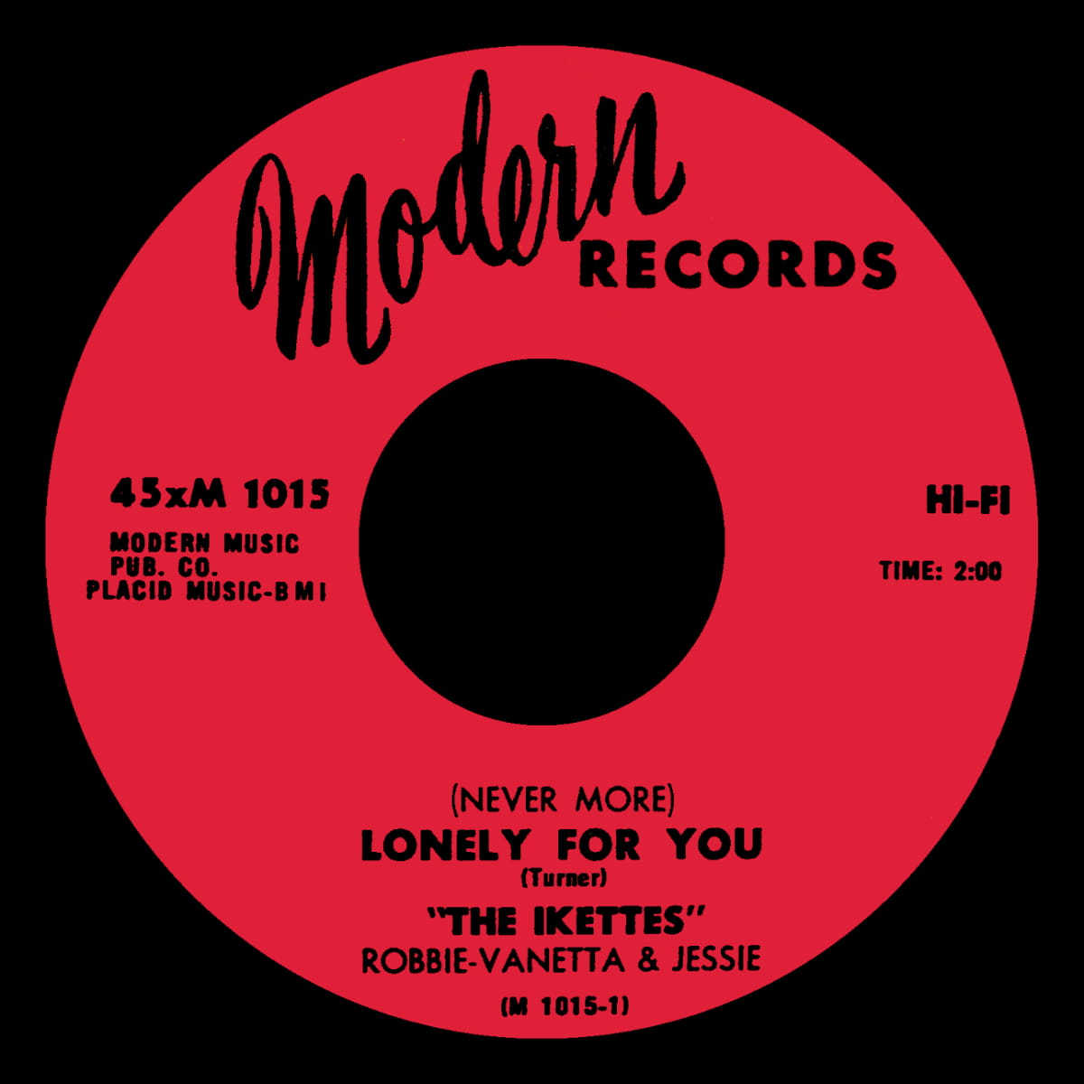 The Ikettes - (Never More) Lonely For You - Single