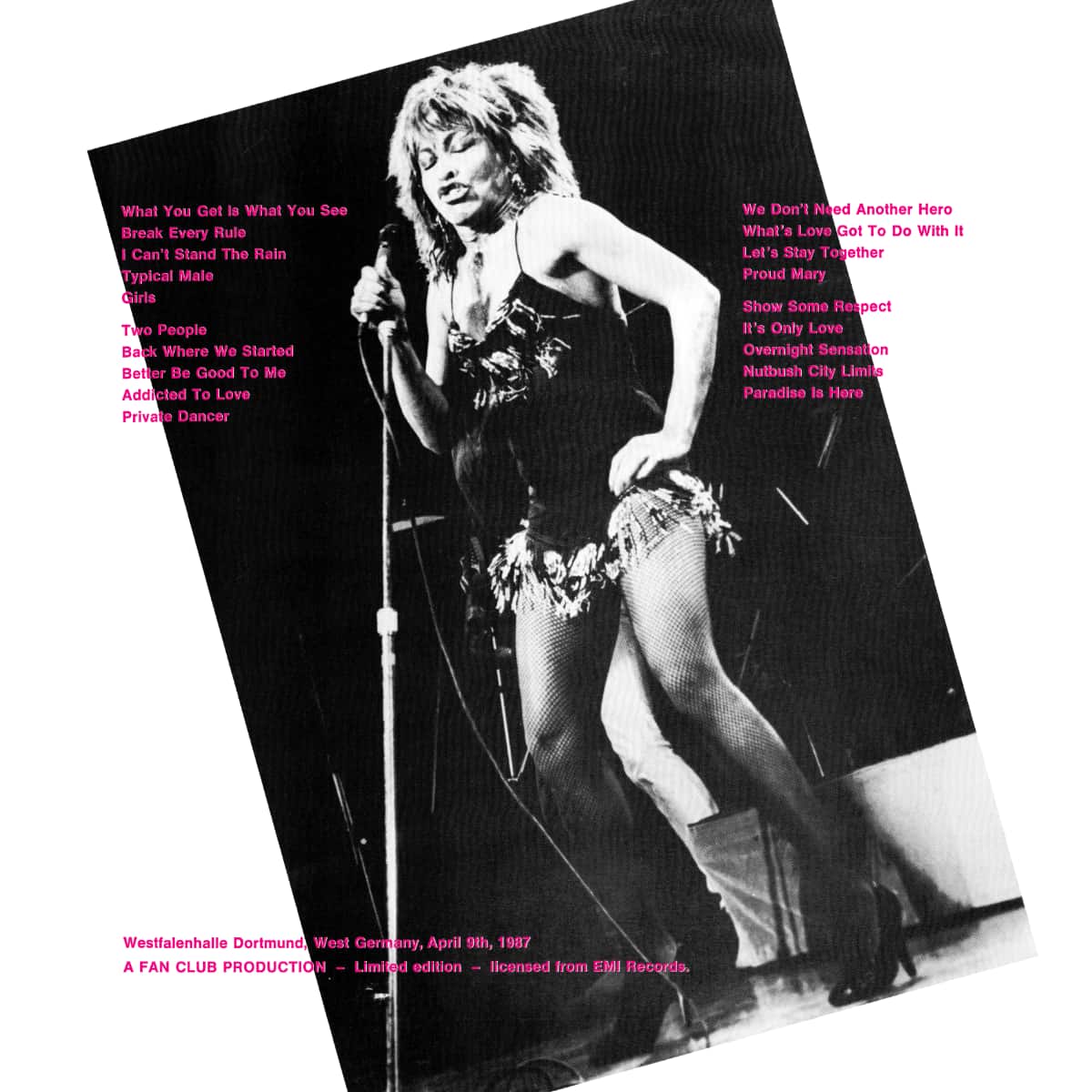 Tina Turner - Paradise Is Here - Bootleg