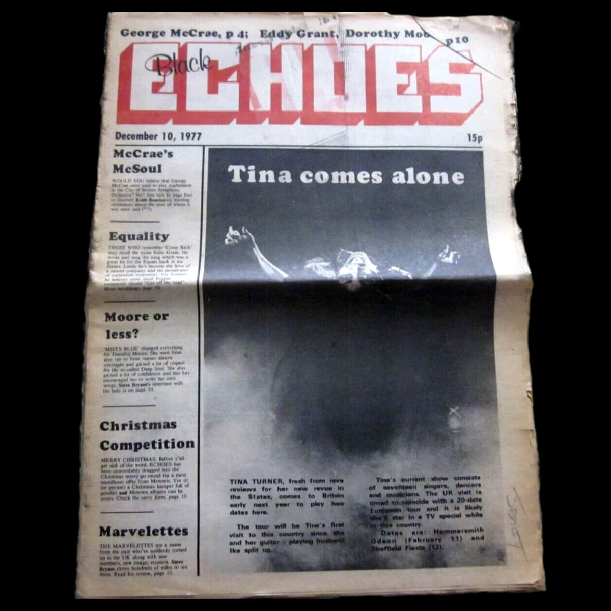 Tina Turner - Black Echoes - Magazine