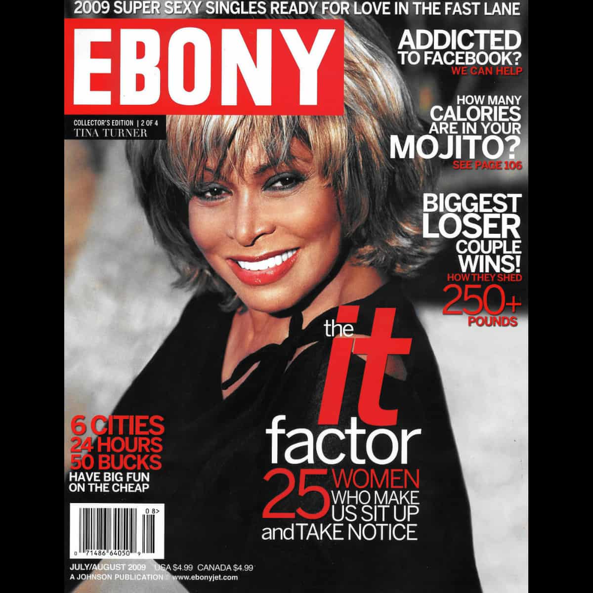 Tina Turner - Ebony - Magazine