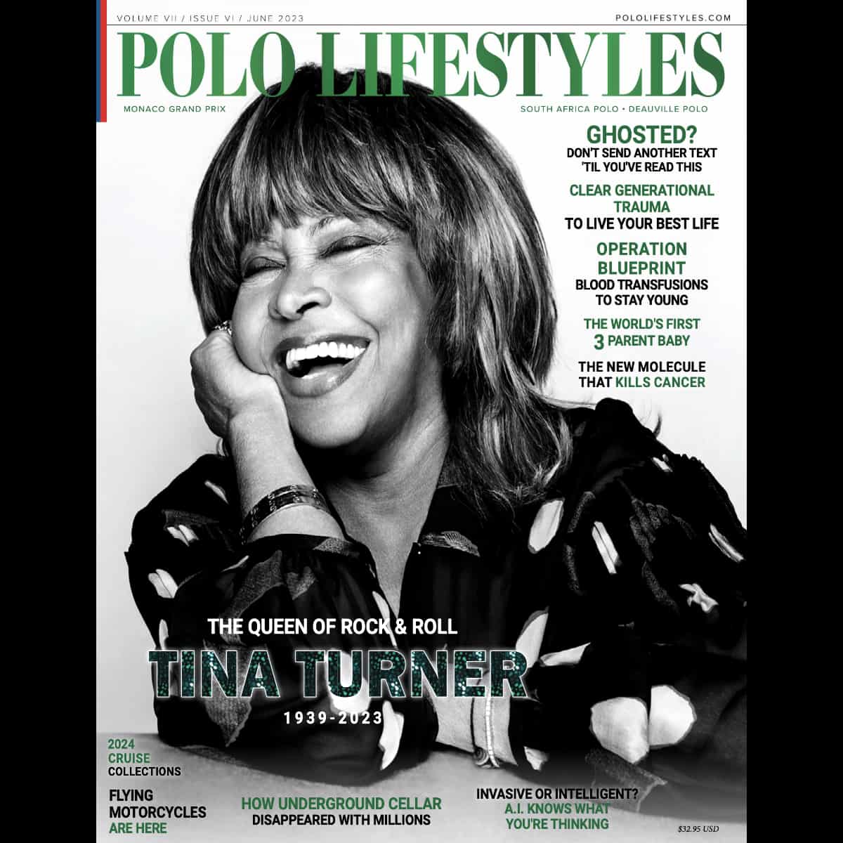 Tina Turner - Polo Lifestyles - Magazine