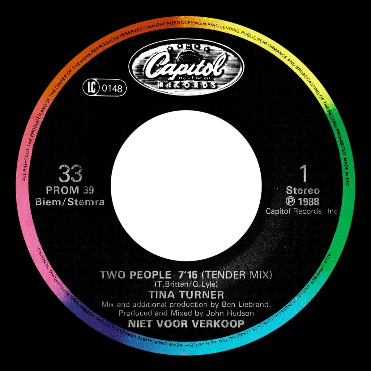 Tina Turner - Two People (Tendermix) - Promo