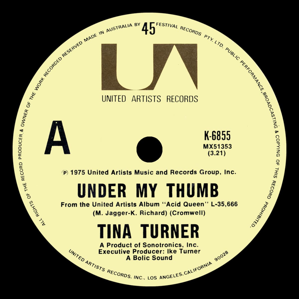 Tina Turner - Under My Thumb - Single